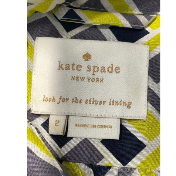Kate Spade New York Deco Felicity 100% Silk Dress. Size 2 - Picture 7 of 9
